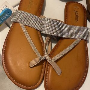 Rhinestone Palm sandals
